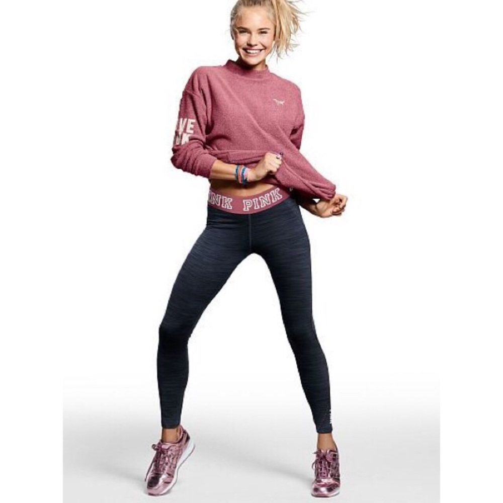 VS PINK FLEECE LINED LEGGINGS